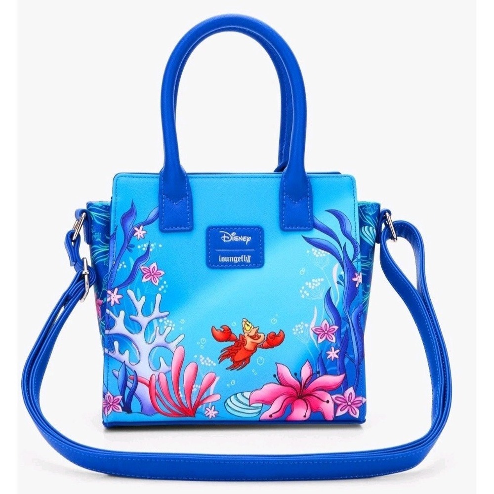 NWT Loungefly The Little Mermaid Under The Sea Trio Mini Satchel And Wallet SET! - Picture 4 of 9